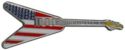 1 Dollar (American Flag Stars and Stripes Gibson Flying V)
