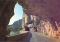 In the Gorges of the Ardéche: tunnel on the road of Vallon Pont d'Arc