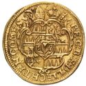 ¼ of Ducat (Bishop Jakob Ernst von Liechtenstein. No date)