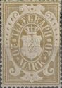 Coat of Arms in oval,value in Mark currency