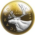25 Cents (5-Ounce Big Coin: Caribou)