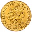 ¼ of Ducat (Archbishop Jakob Ernst von Liechtenstein)