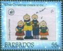 Children's Drawings - Caroling at Christmas