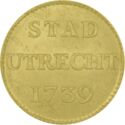 1 Duit (⅛ Stuyver - Gold edition - Piedfort)