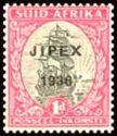 Van Riebeeck's Ship, overprinted
