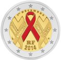 2 Euro (World AIDS Day, Colored)