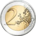 2 Euro (25th Anniversary of Breast Cancer Research. Coloured)