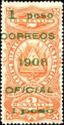 School fiscal stamp overprinted OFICIAL