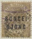 Straits Settlements overprinted SUNGEI UJONG