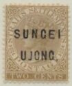Straits Settlements overprinted SUNGEI UJONG