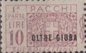 Pacchi Postali Overprint "Oltre Giuba"