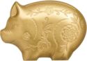1,000 Tögrög (Jolly Pig. Gilded)