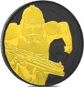 2 Dollars (Clone Trooper. Black Ruthenium 24K Gold Edition)