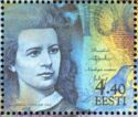 Elements of the 100 Kroon Note - Lydia Koidula, Poet