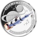 Half Dollar (50 Years of Moonlanding - Apollo 11 Saturn Rocket)
