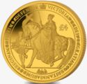 4 Pounds (Bicentenary of Queen Victoria. Great Seal on Horse)
