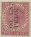 Straits Settlements Overprinted in Blue "ONE CENT PERAK"