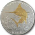5 Dollars (Hakula-Sailfish. Gilded)