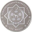100 Manat (25th Anniversary of Independence of Turkmenistan)