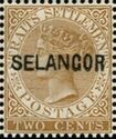 Straits Settlements overprinted SELANGOR