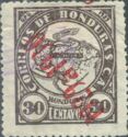 Map - Overprinted in red "1929a1930"