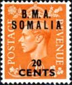 England Stamps Overprint "Somalia"