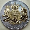 2 Pounds (The Royal Arms - gold plated)