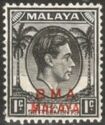 Overprinted "B.M.A. Malaya", Red