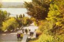 Kishinev. Granite stairs - descent to Komsomolsky Lake.