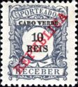 Numeral, overprinted "REPUBLICA"