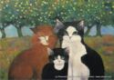 Cats Art by Renate Koblinger.