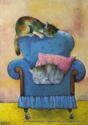 Cats Art by Renate Koblinger.