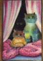 Cats Art by Renate Koblinger.