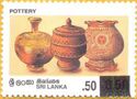 Pottery issue of 1997 surcharged