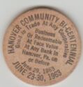 WOODEN NICKEL - FACE 5c VALUE