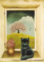 Cats Art by Anna Hollerer. "Klein Blacky"