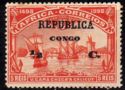 Arrival at Calicut, India - on Africa stamp