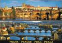 Praha. Views on the Castle and river Vltava