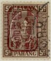 Sultan Abu Bakar of 1935-1941 Handstamped with Chop