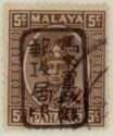 Sultan Abu Bakar of 1935-1941 Handstamped with Chop