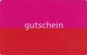 Gutschein, red-pink card