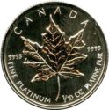 5 Dollars (Maple leaf - Platinum)