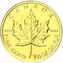5 Dollars (Maple leaf - gold)