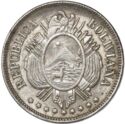 50 Centavos (Medio Boliviano. without "50 Cents" and weight)