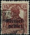 Germania, overprint Memel-Area