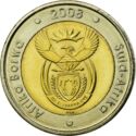 5 Rand (Afrika Borwa, Suid Afrika - Sepedi/Sesotho & Afrikaans)
