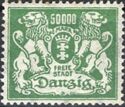 The coat of arms of Danzig with lions