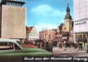 Messestadt Leipzig. Markt, Altes Rathaus mit Neubauten