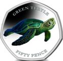 50 Pence (Green Turtle)