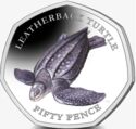 50 Pence (Leatherback Turtle)
